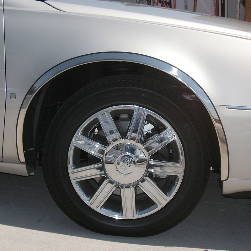 CADILLAC DEVILLE 1997-1999 TFP Polished Stainless Steel Fender Trim Molding