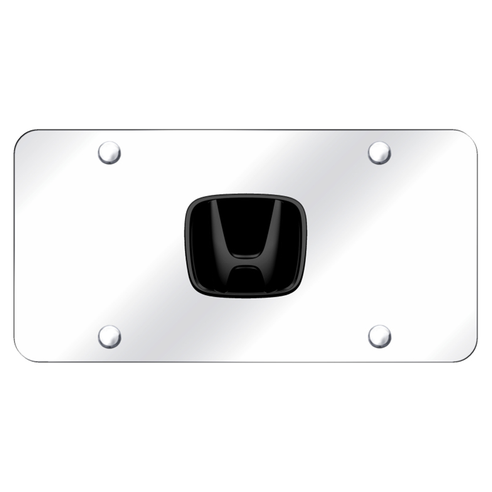 Officially Licensed Au-Tomotive Gold Upgrade Your Auto Chrome//Black Lincoln Logo on Chrome License Plate