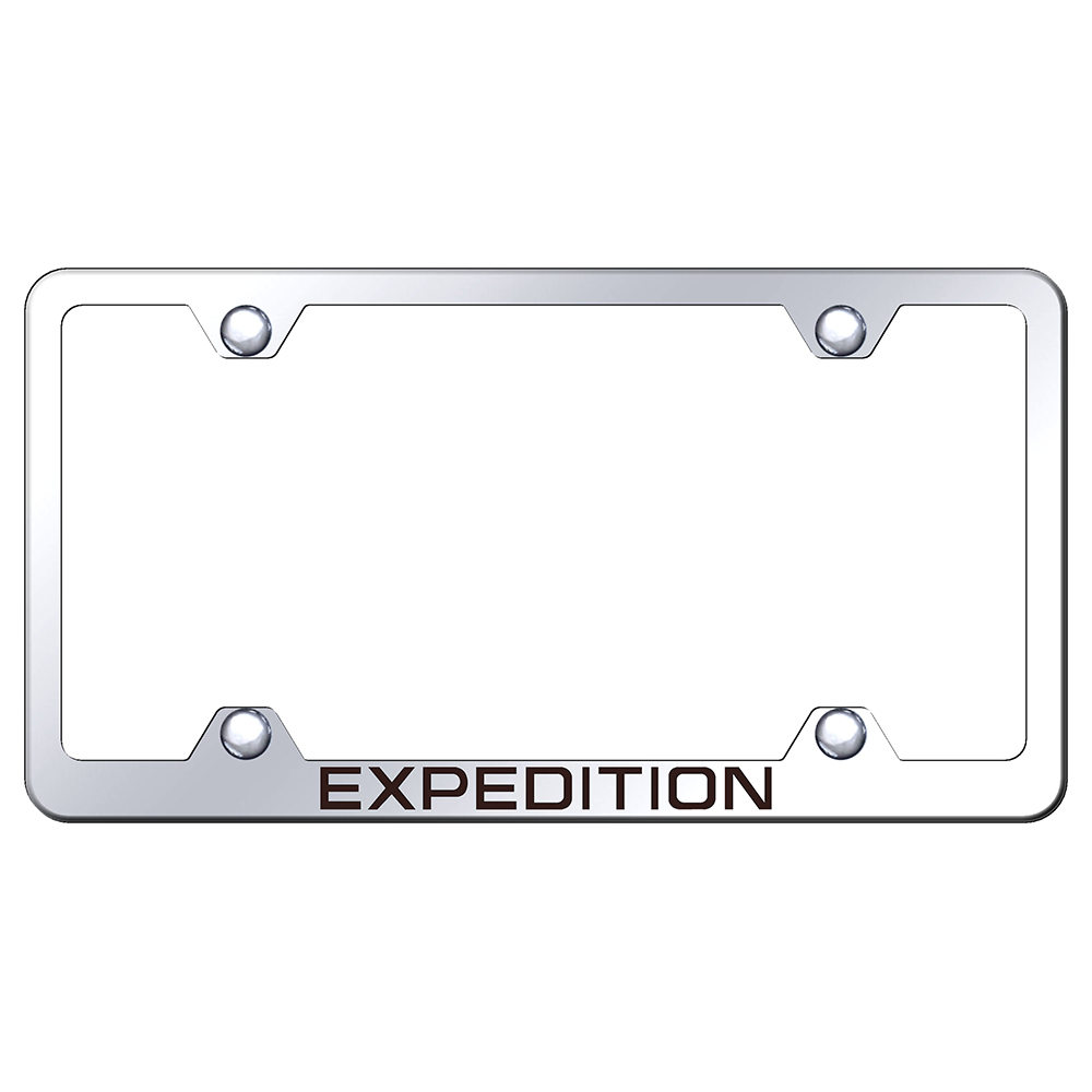 Ford Expedition Mirror Letters Only Stainless Steel License Plate