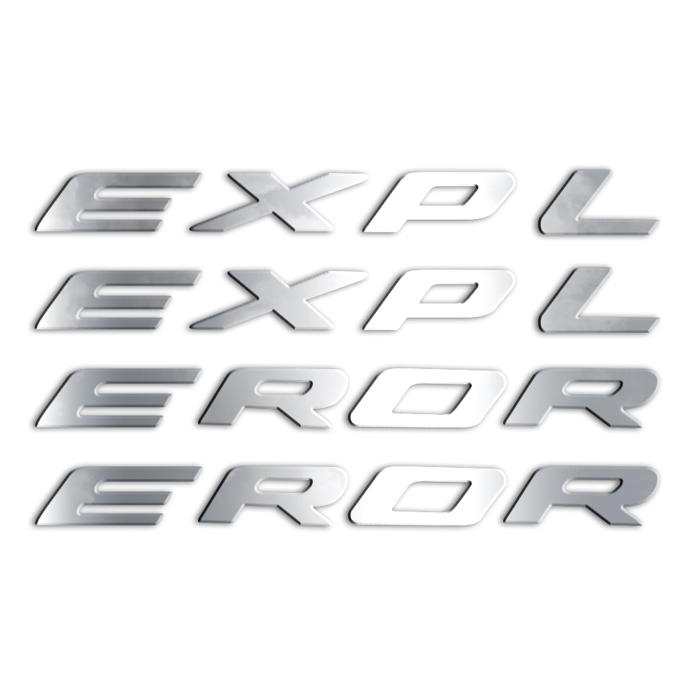 16pc. Luxury FX "EXPLORER" Emblem Decal Set for 2020 Ford Explorer | eBay