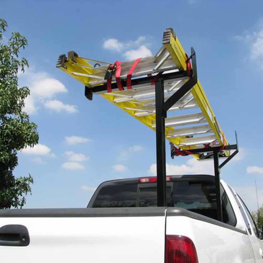 Black Powder Coated 2 Bar Pick-Up Rack Ladder Rack for Universal Pickup ...