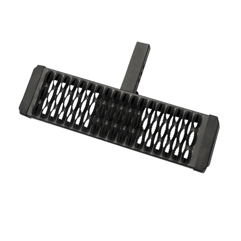 Titanium Black Powder Coated Aluminum Hitch Mount Flat Step Truck Cab Side Step - Picture 2 of 4