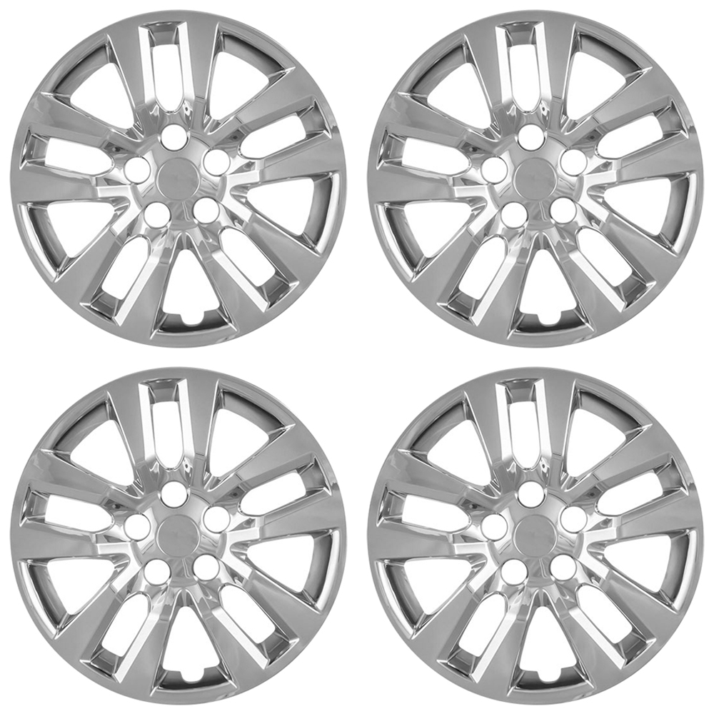 Chrome Wheel Covers Snap On Full Rim Hub Caps for 2002-2018 Nissan ...