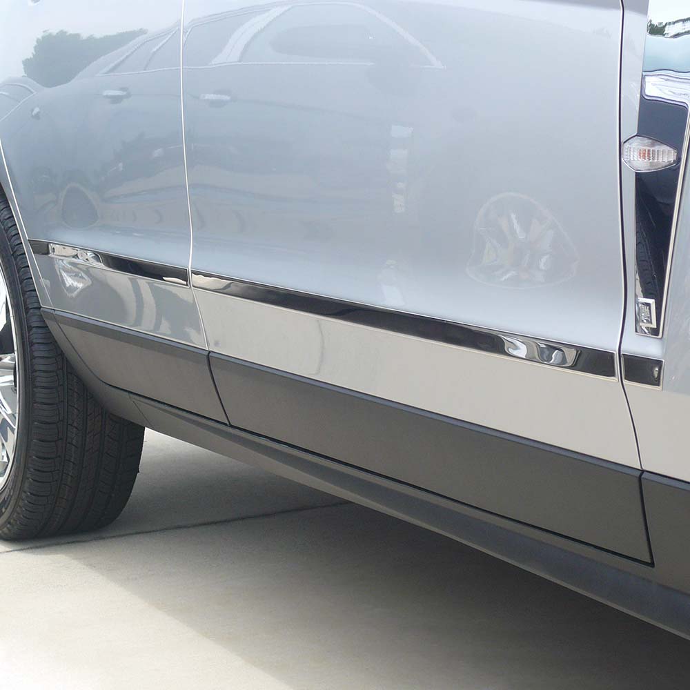 8Pc Chrome Lower Body Side Molding Trim Stainless Steel for 201016