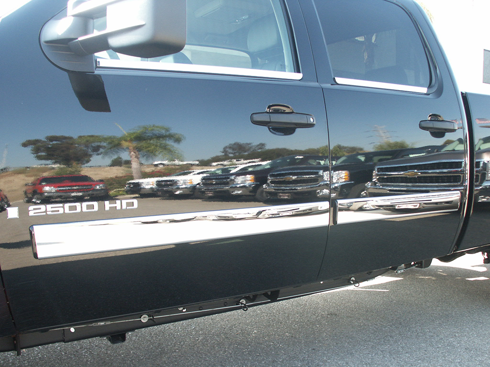 Body Side Molding Trim Overlay 4.25" for 20072008 Chevy Silverado