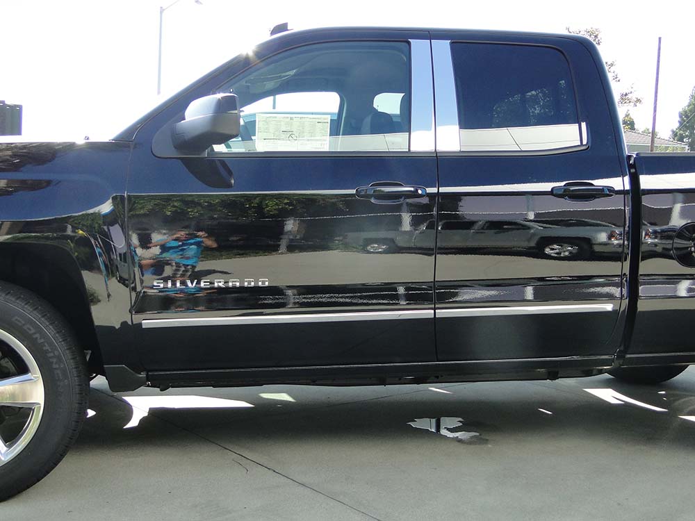 Body Side Molding Overlay Chrome Trim for 142018 Chevy Silverado