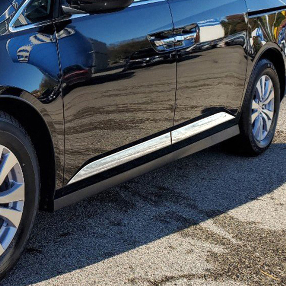 4Pc Body Side Molding Trim Insert 2 1/4"Stainless for 20112017 Honda