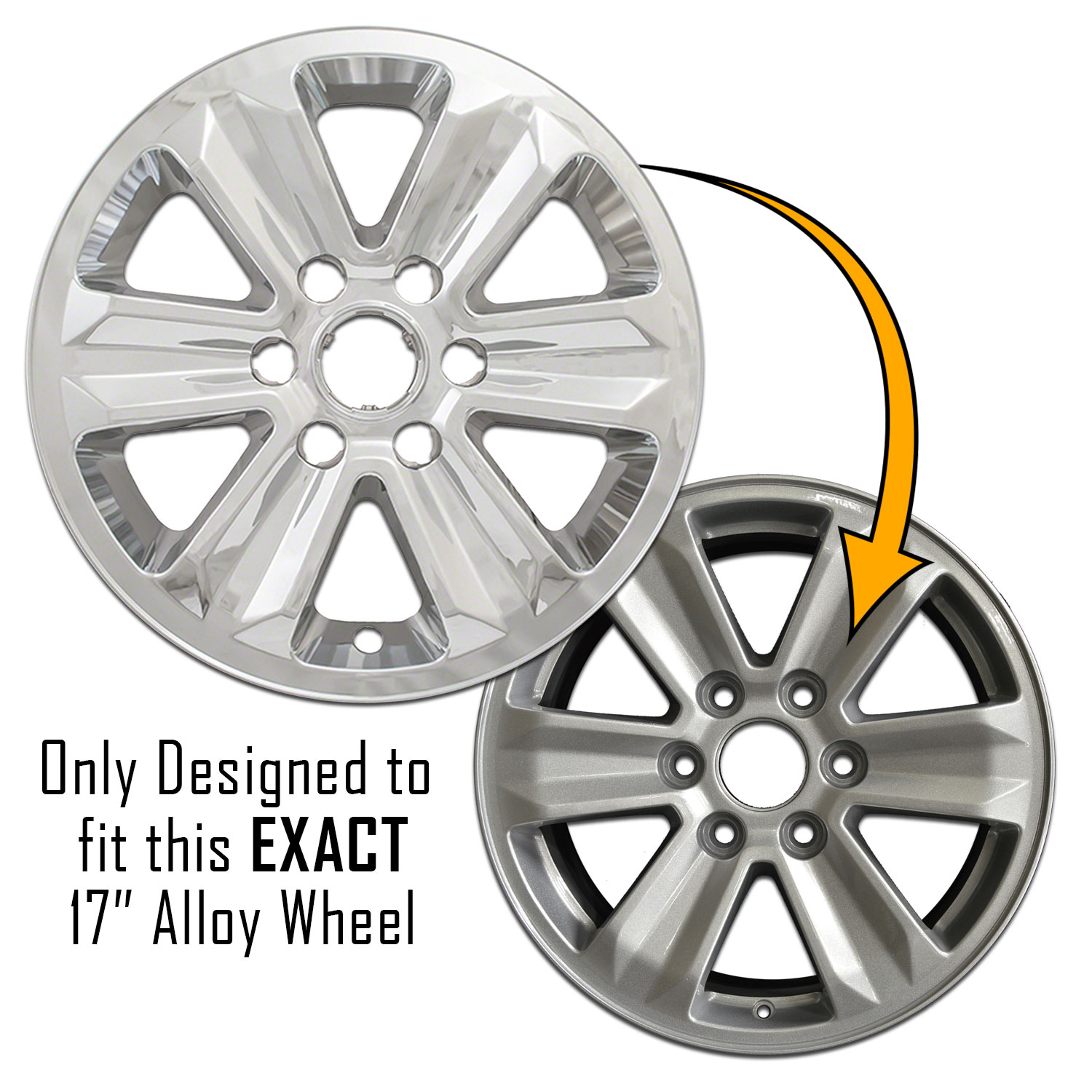 4 CHROME 20152018 Ford F150 XLT 17" Alloy Wheel Skins Full Rim Covers