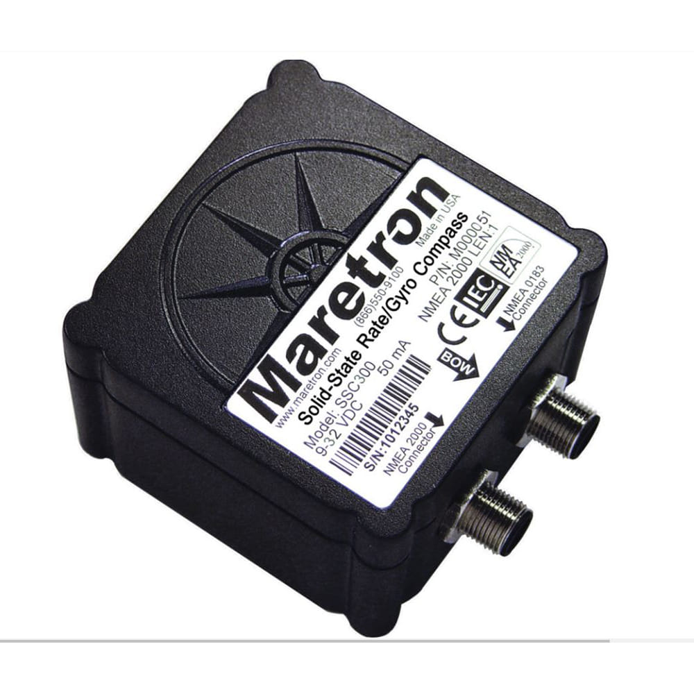 Solid State Gyro Electronic Black Deck/Bulkhead Mount Plastic Compass