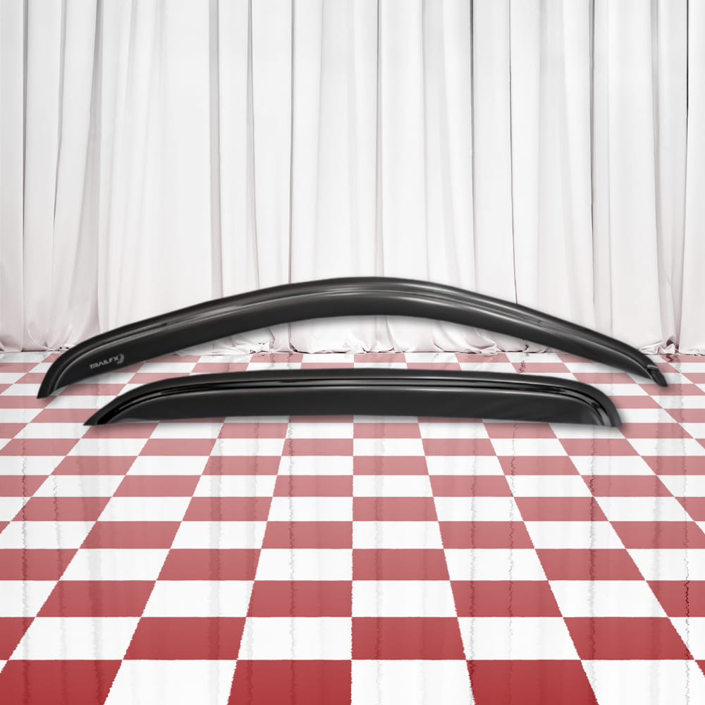 4pc Tape-On Rainguard Deflectors for 05-15 Toyota Tacoma Crew Cab [Smoke]